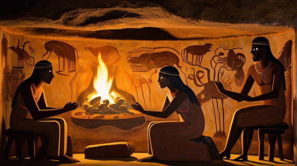 The Cave Wall Storyteller: Unraveling the Origins of Human Narrative